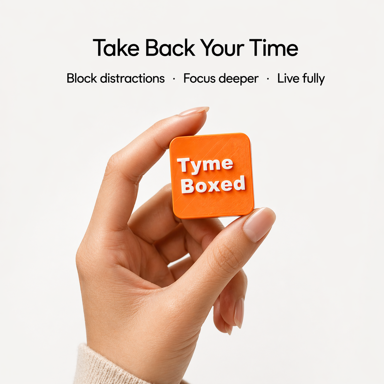 Tyme Boxed — your physical barrier from infinite scroll